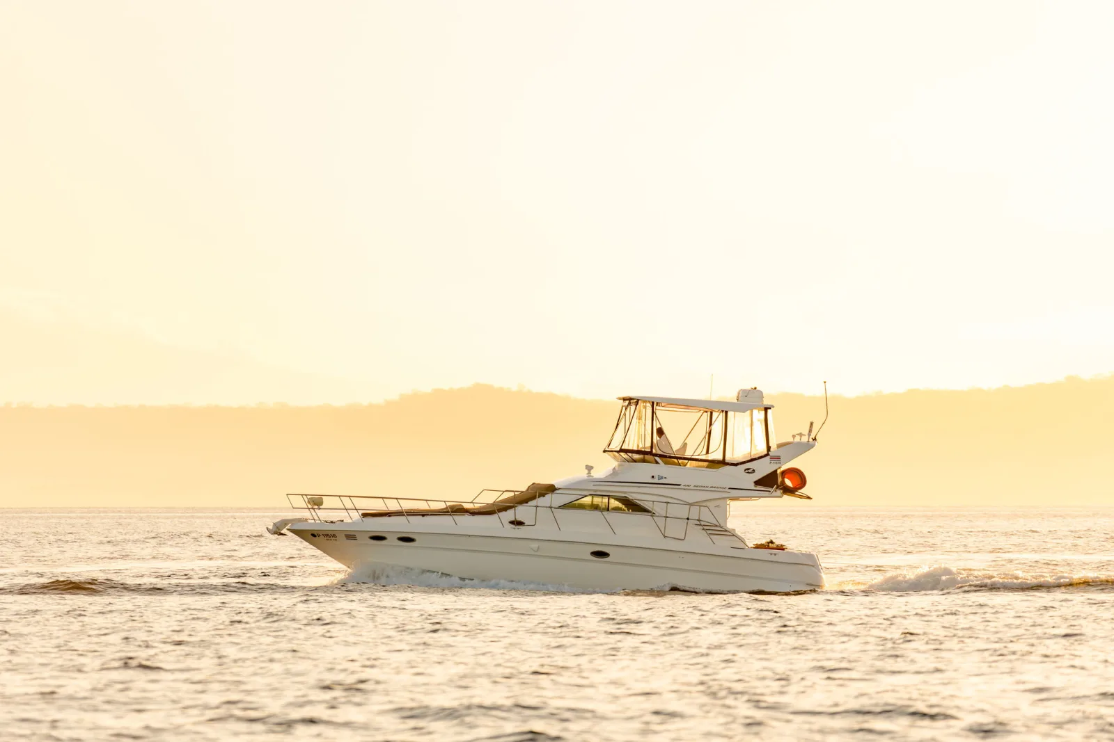 Sea Ya running in the warm light of late afternoon